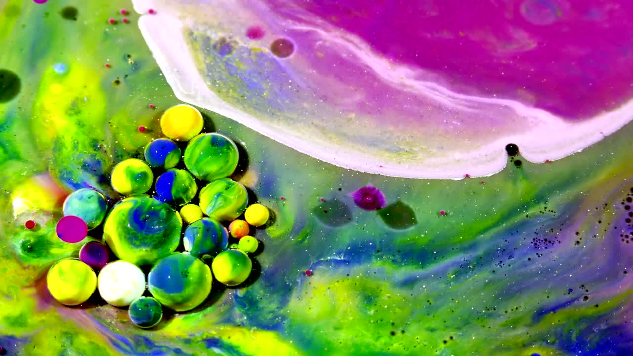 pintura de tinta de arte explotan difusión en la esfera