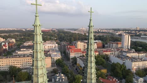 drone view of the cathedral of st