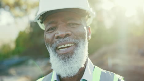 portrait of a smiling construction worker