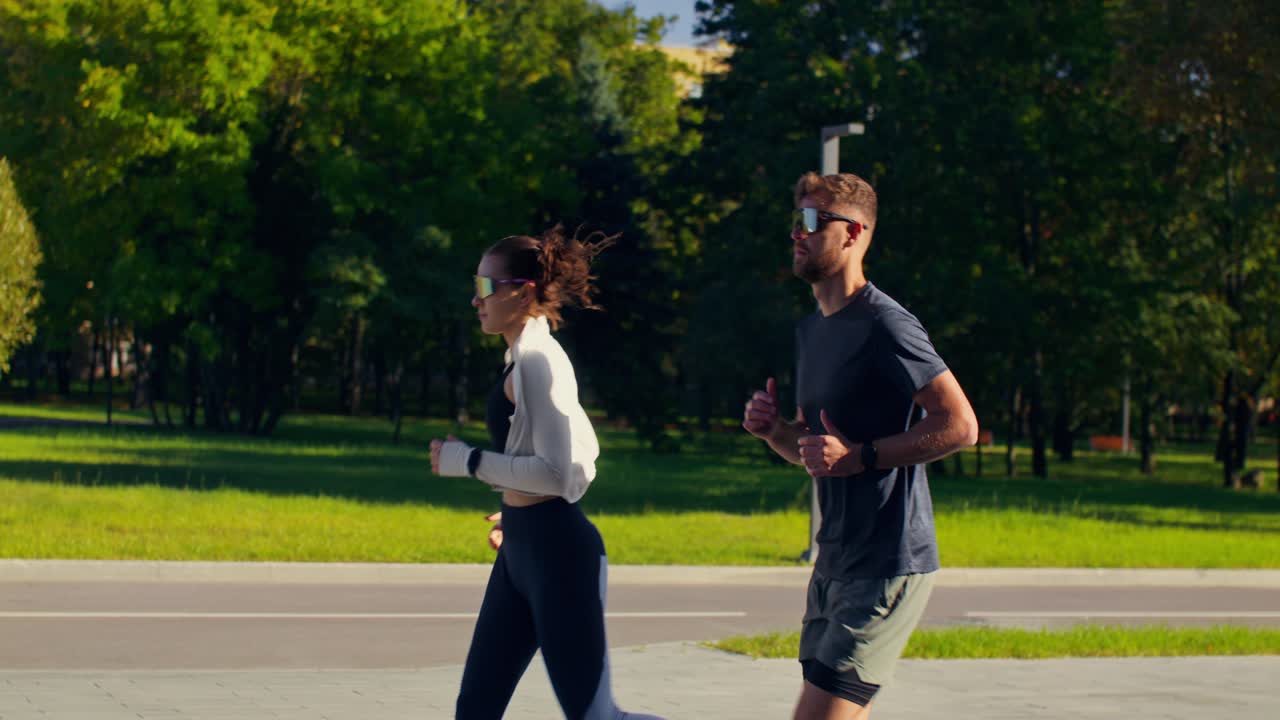 Couple Exercising Outdoors