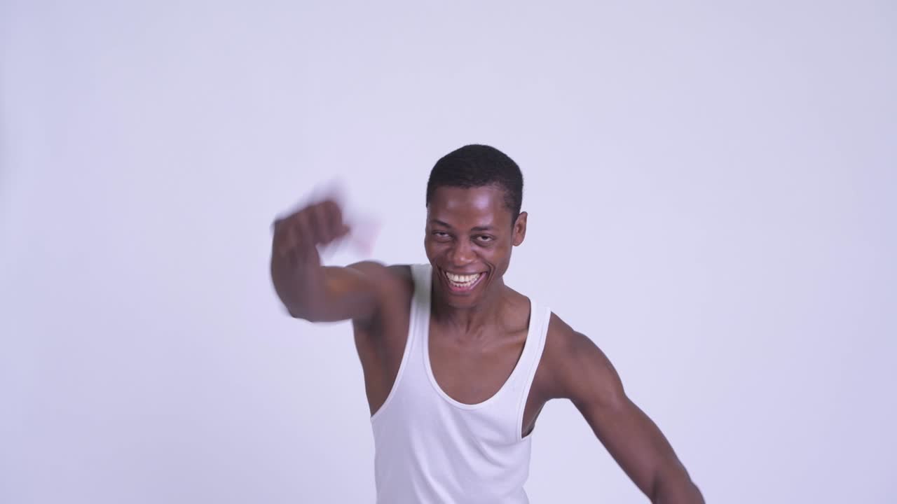 Young handsome African man