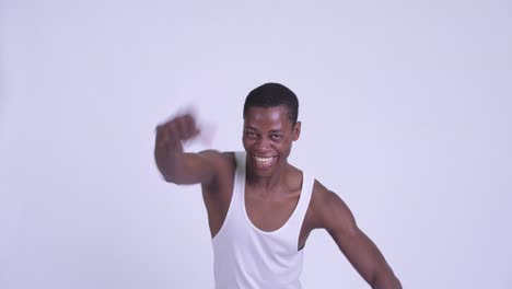 young handsome african man