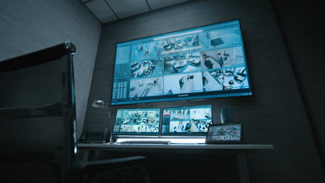 modern security surveillance room