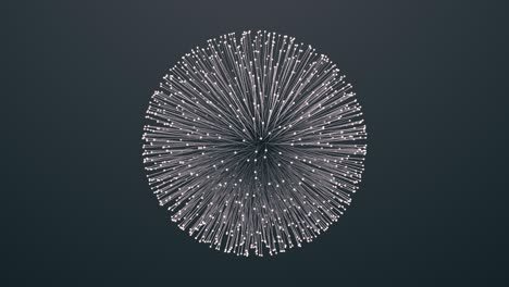 fibers random motion. abstract 3d animation.