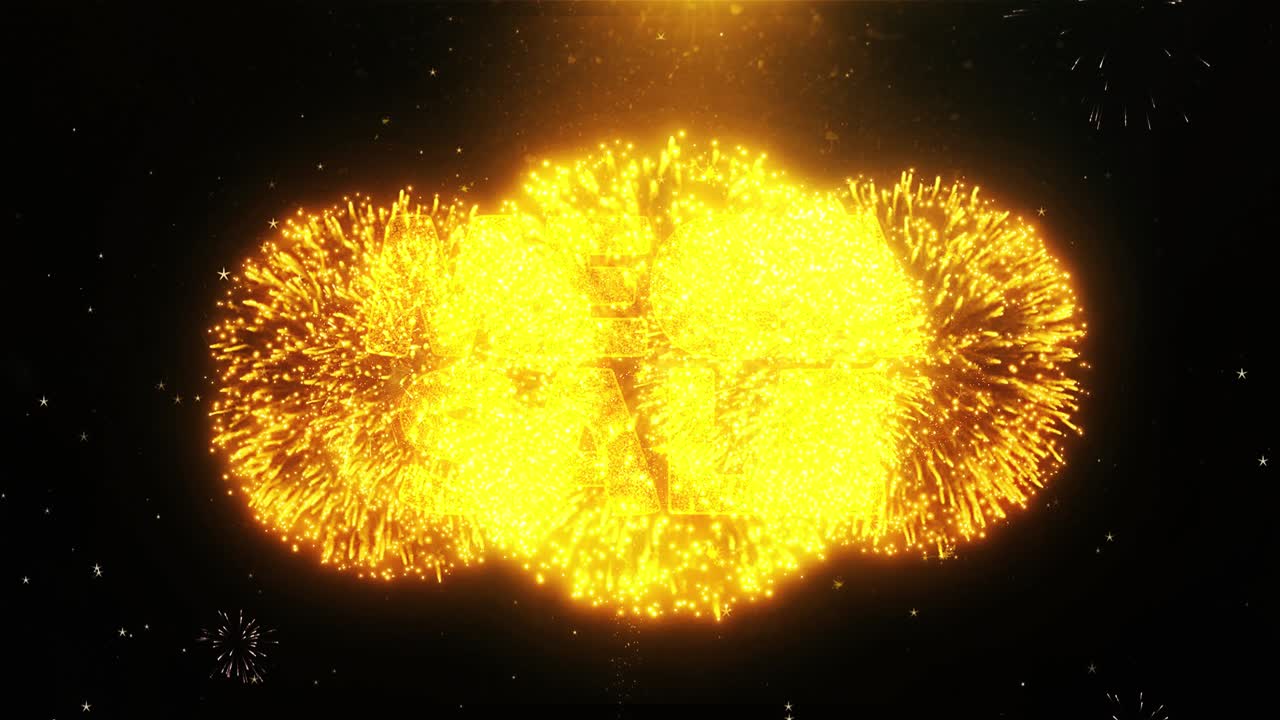 Mega Sale Fireworks Graphic