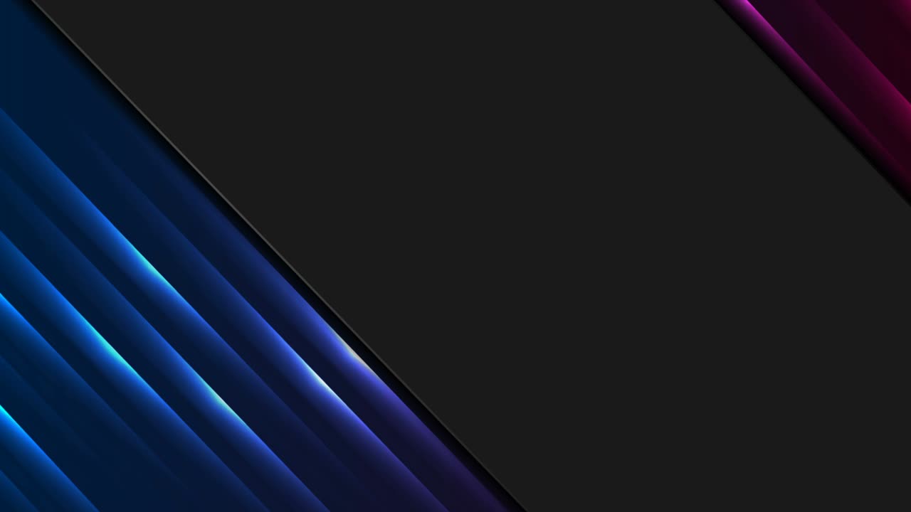fondo corporativo negro abstracto con líneas brillantes de color púrpura azul animación de video