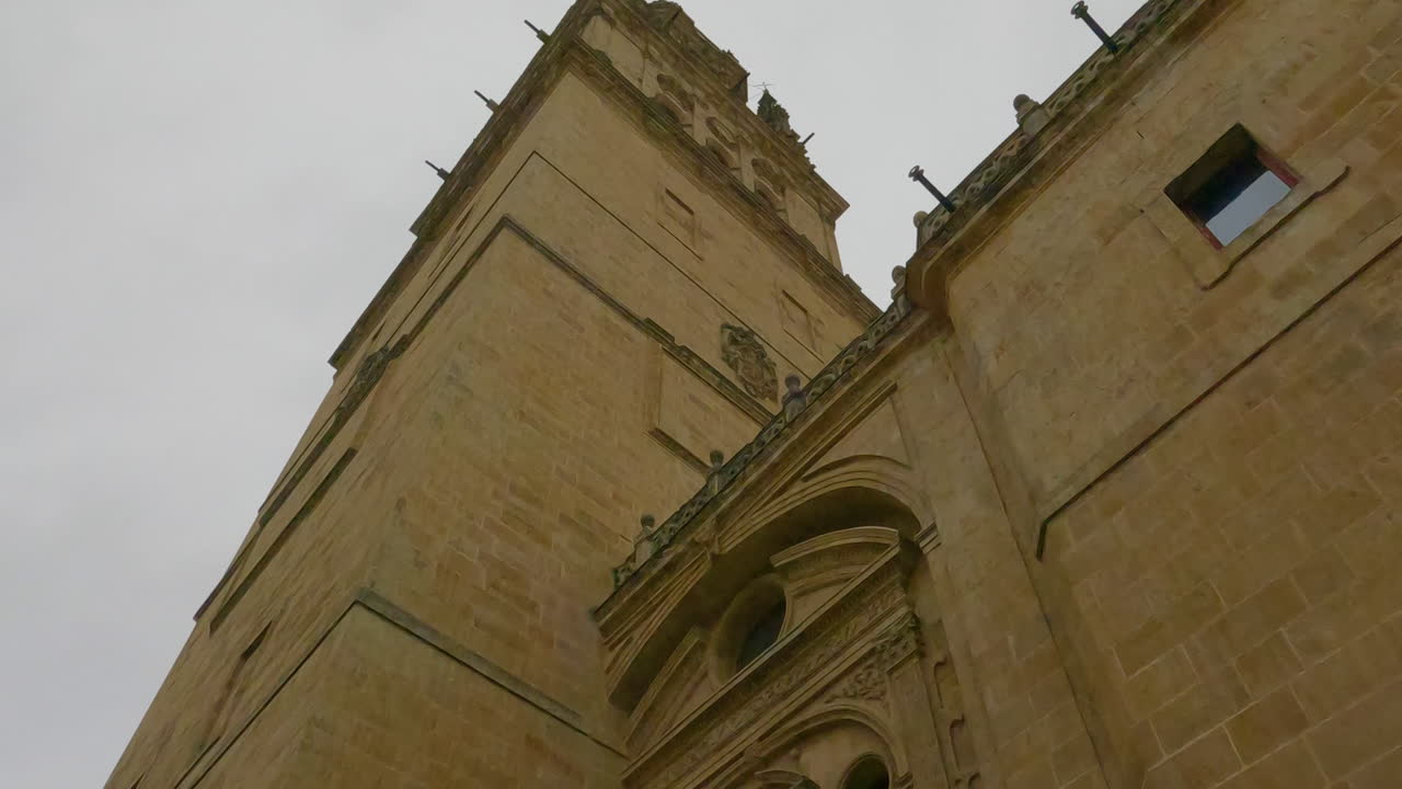 Historic Architecture of a Spain Cathedral Church Building in Salamanca, Tilt-up
