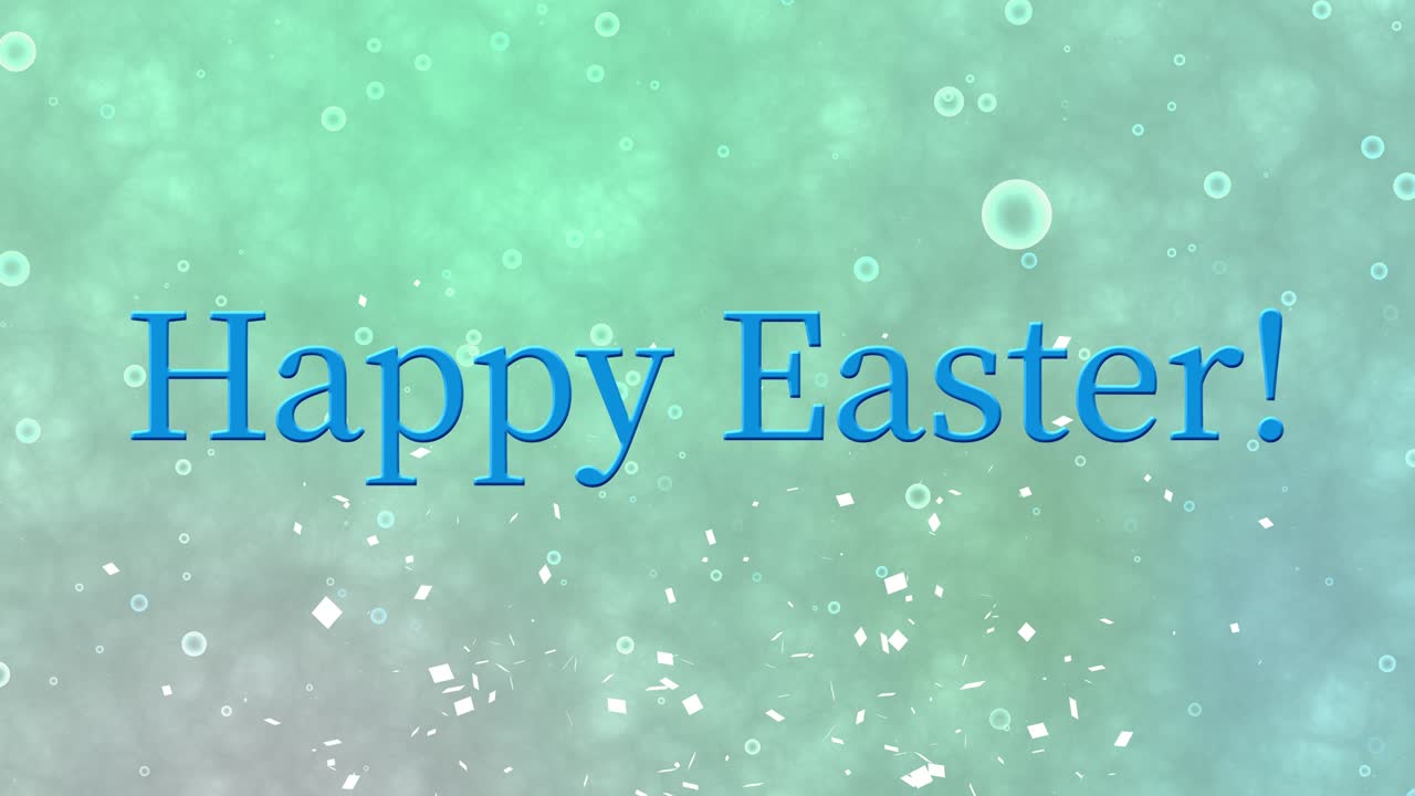 행복한 부활절 이벤트 텍스트 애니메이션 모션 그래픽