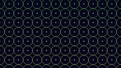 Digitales-Raster-Mit-Neongeometrischen-Kreisen-In-Reihen