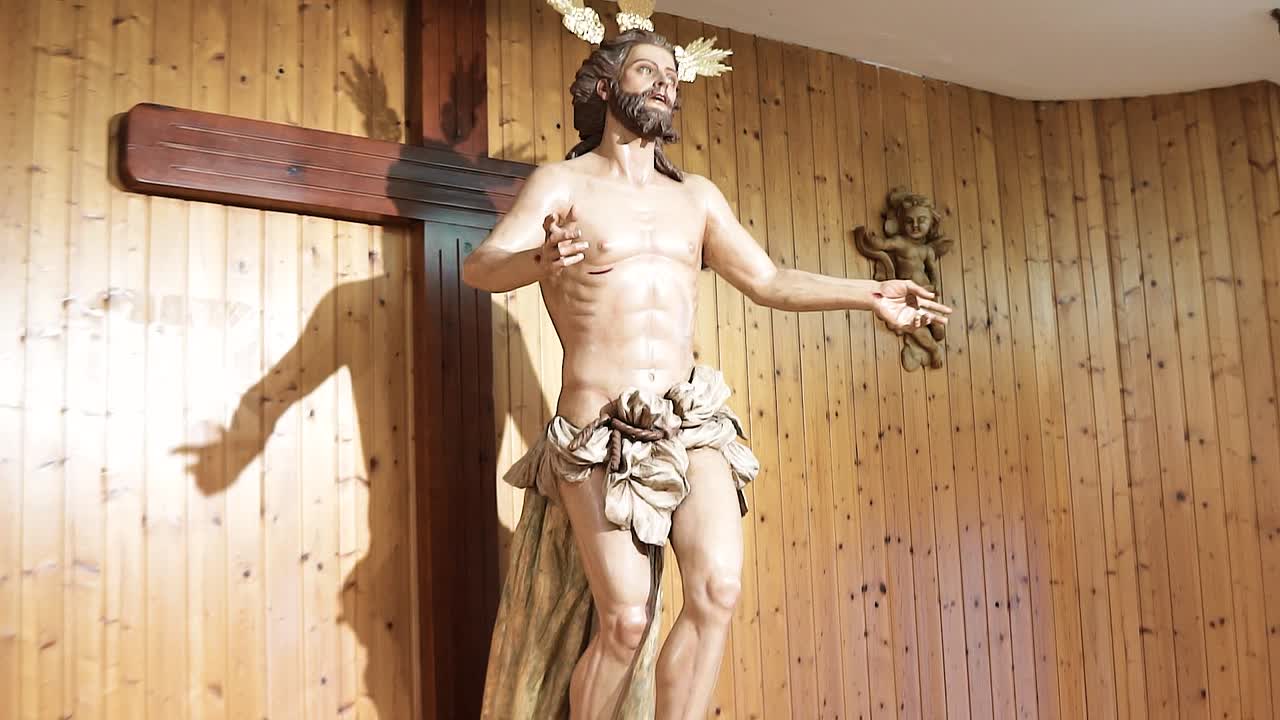 Immagine in legno di Gesù sulla croce, Cristo