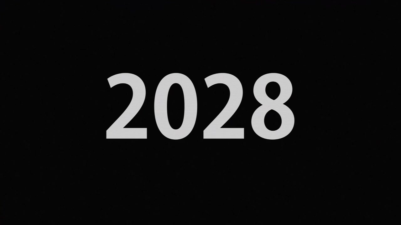 2028 animazione di testo motion graphics