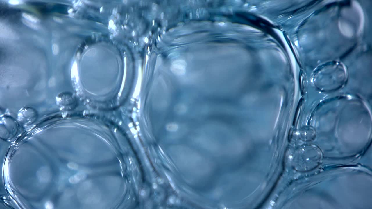 공기 거품, 비누 거품, 물의 표면 긴장, 무지개, 눈부신 비누 거룩, 다채로운 빛 반사, 비디오 효과, 배경, 4k