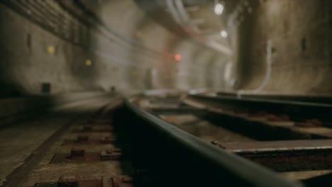 dark old abandoned metro subway tunnel