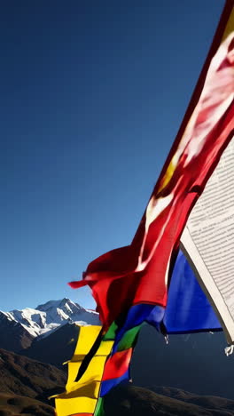 Prayer Flags on Mountain