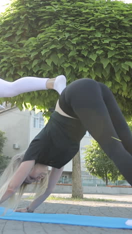 beautiful fitness women doing exercises on bike in gym. beautiful fitness women in sportswear doing exercises on bike in gym