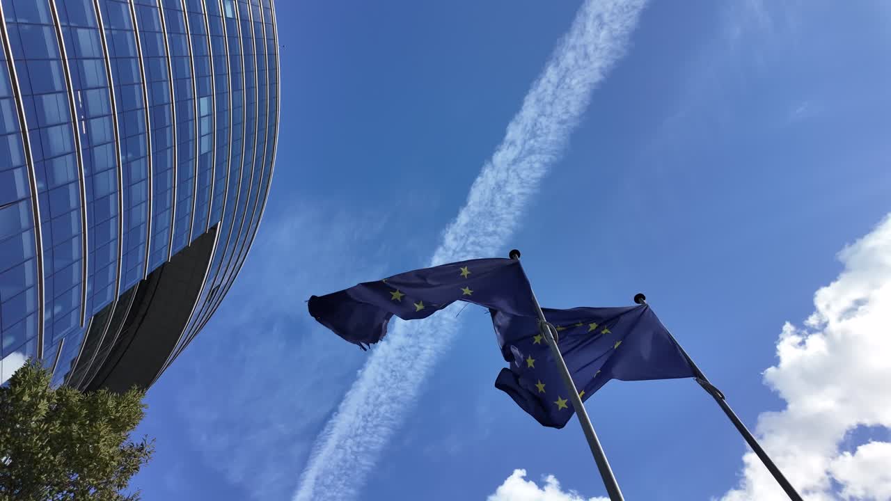 View of the Lex Building near the European Parliament in Brussels