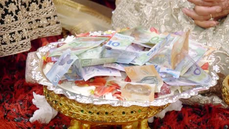 shot-of-new-zealand-cash-used-as-dowry-in-a-wedding