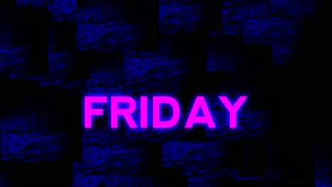 black friday neon light animation store sign banner background for promo video