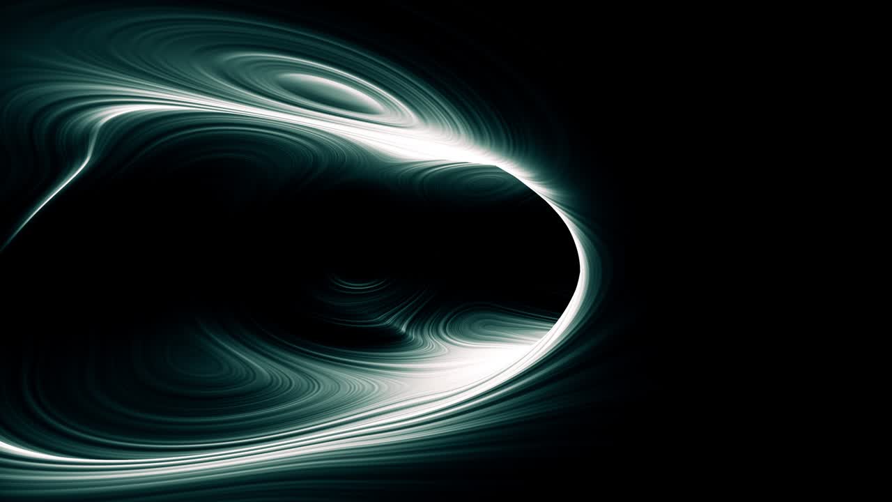 cgi 빛과 환경에서 터널의 3d 렌더링, 4k 추상 애니메이션