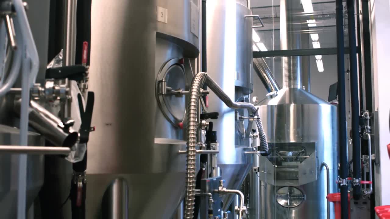 vista de la fábrica de cerveza en la cervecería