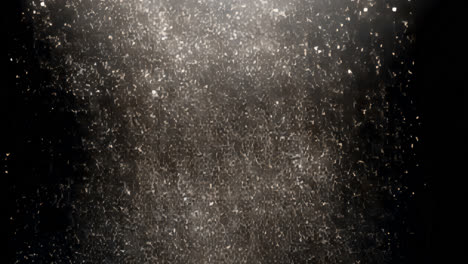 snow falling in winter animated overlay, transparent 4k video, alpha channel, prores 4444