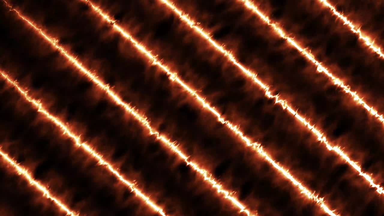 Animazione di sfondo astratta con linea di fuoco continua. Animazione 4K di linea energetica