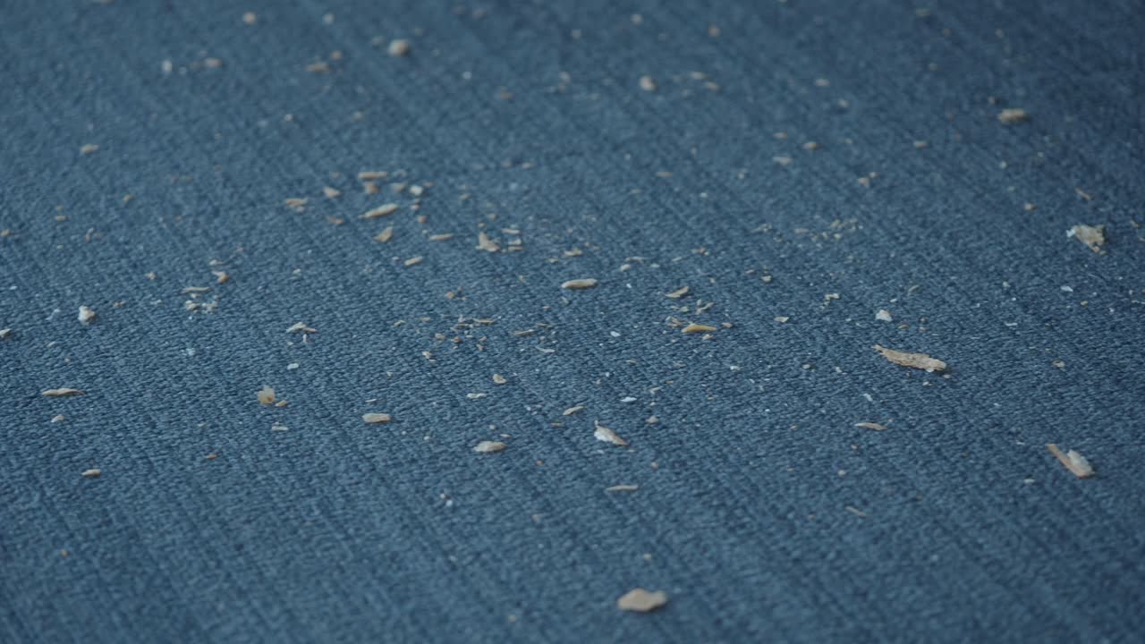 Breadcrumbs on a Dark Gray Carpet