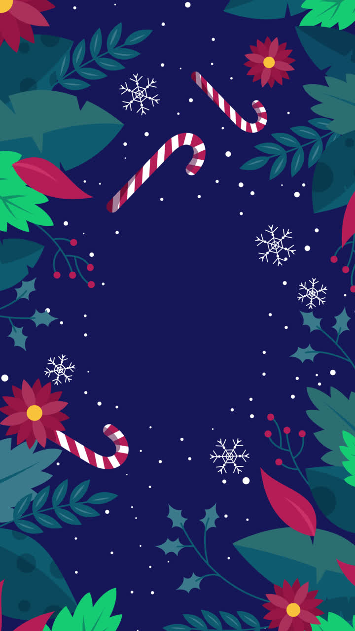 fondo floral de navidad