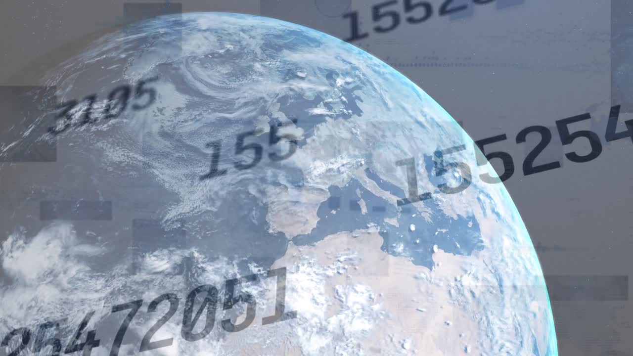 전 세계 데이터 프로세싱의 애니메이션