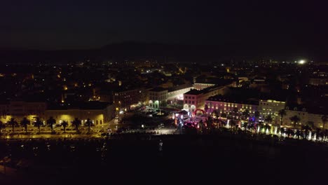 Split,-Croatia-after-dark---bustling-nightlife