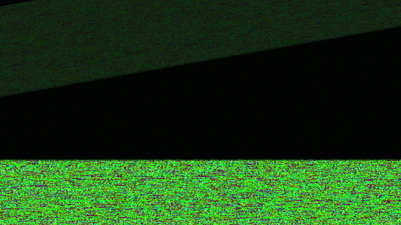 Green Screen Static Noise Glitch Transition
