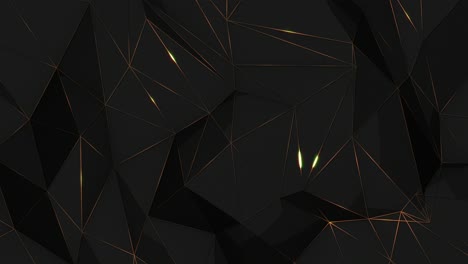 abstracte donkere geometrische achtergrond met gouden lijnen