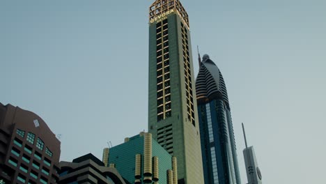 high-rise buildings in a city