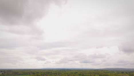 drone shot of the uk surrey countryside
