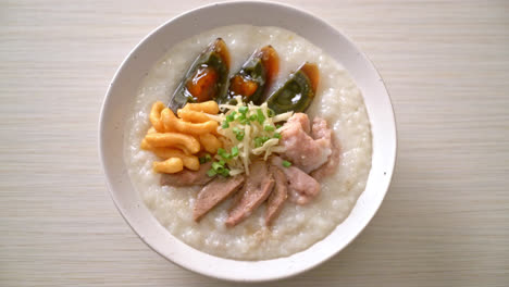 Pork-Congee-or-Porridge-with-Pork-bowl