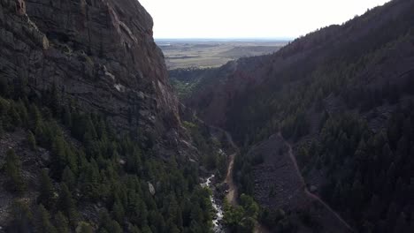 mountain river viewed from above