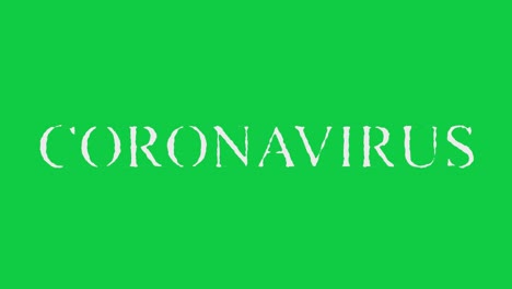 corona virus animation , "coronavirus" word that is formed from color, there are many kinds of colors, covid19 text animation, 4k coronavirus title animation