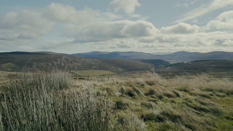 distant view of mountains in the scottish highlands