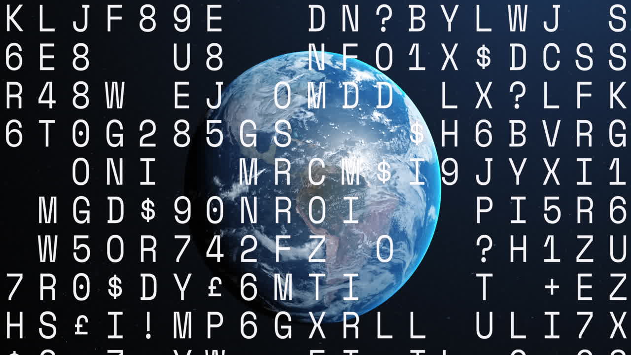 анимация букв и цифр обработка по всему миру