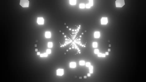abstract glowing tunnel pattern