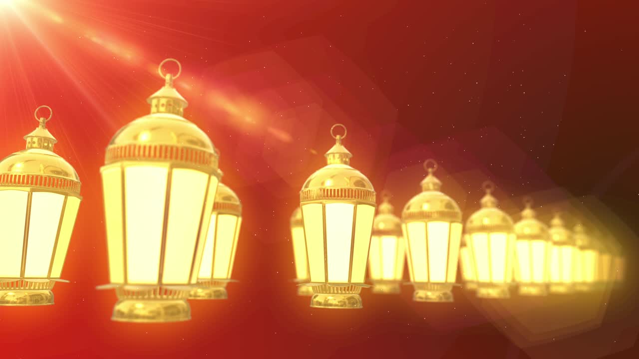 빛나는 등불 축제 루프 애니메이션