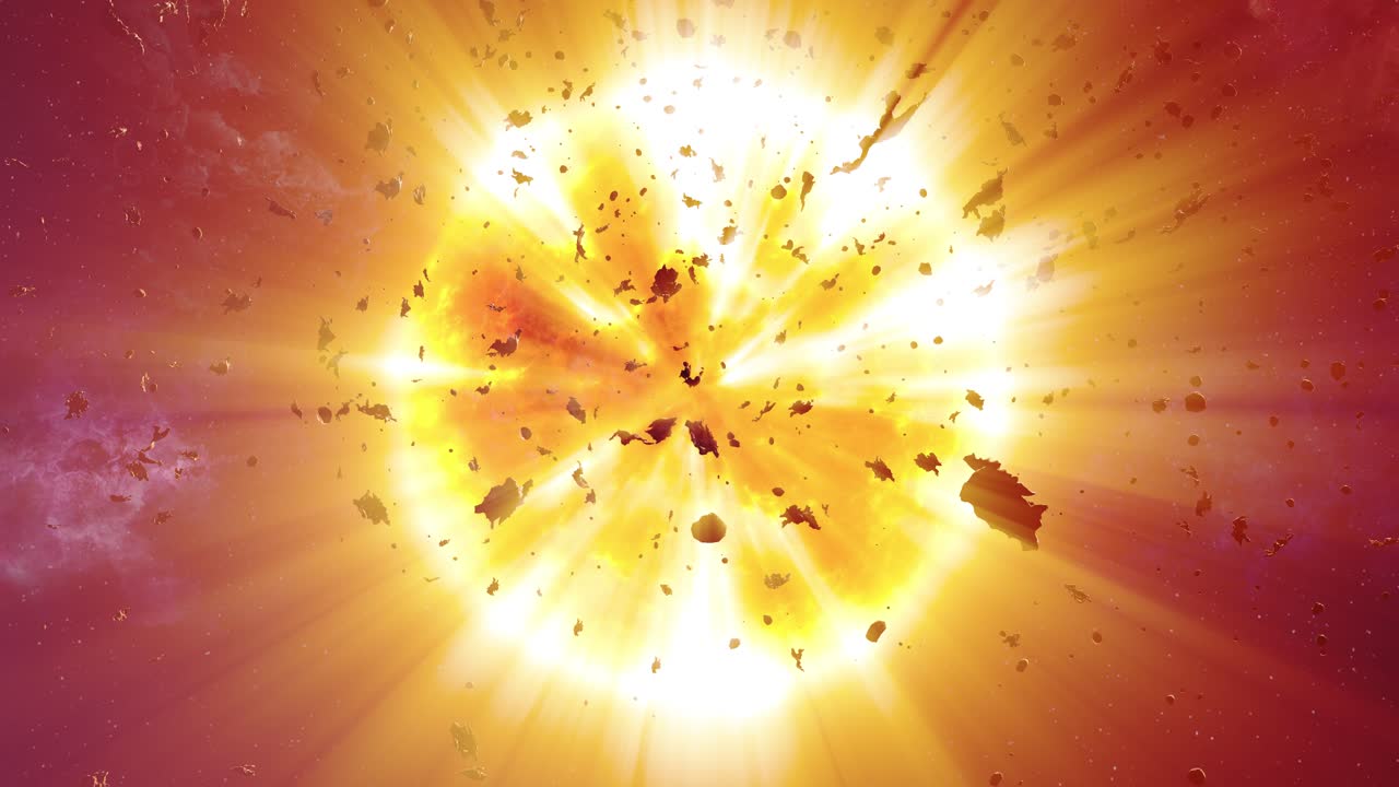 colisión estelar explosiva