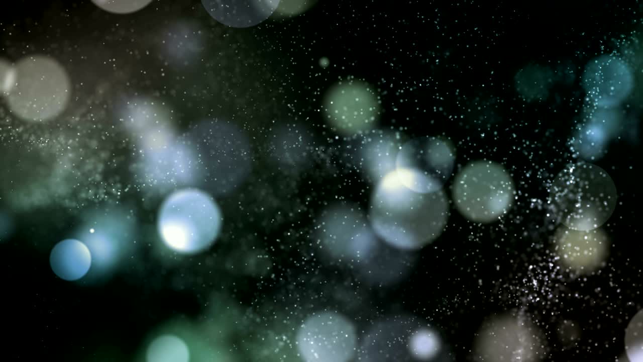 4k 비중심 추상 입자 배경 (녹색) - 루프 스 비디오