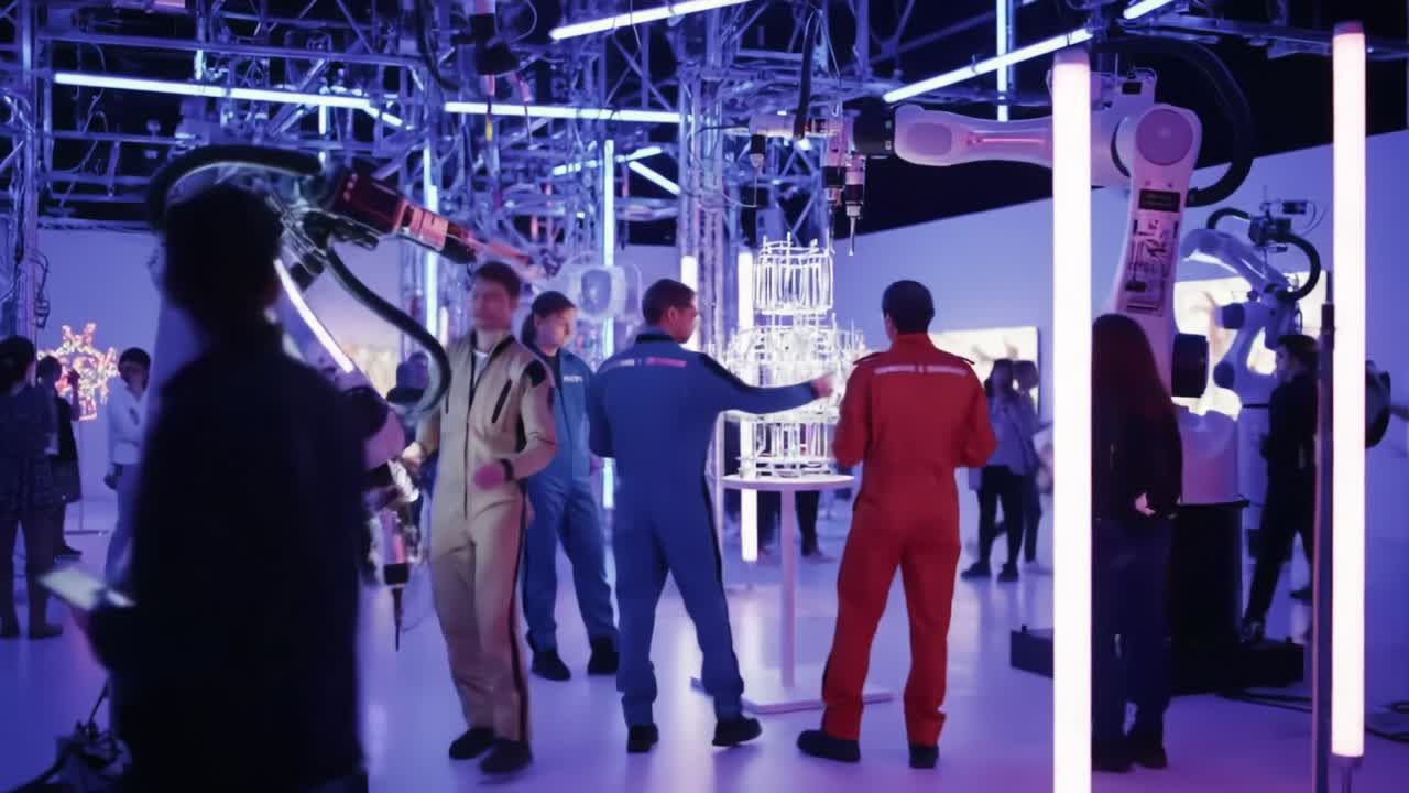 Exploring the Future of Robotics: A Fascinating Event Showcasing Advanced Robotic Technologies and Interactive Displays in a Cutting-Edge Environment