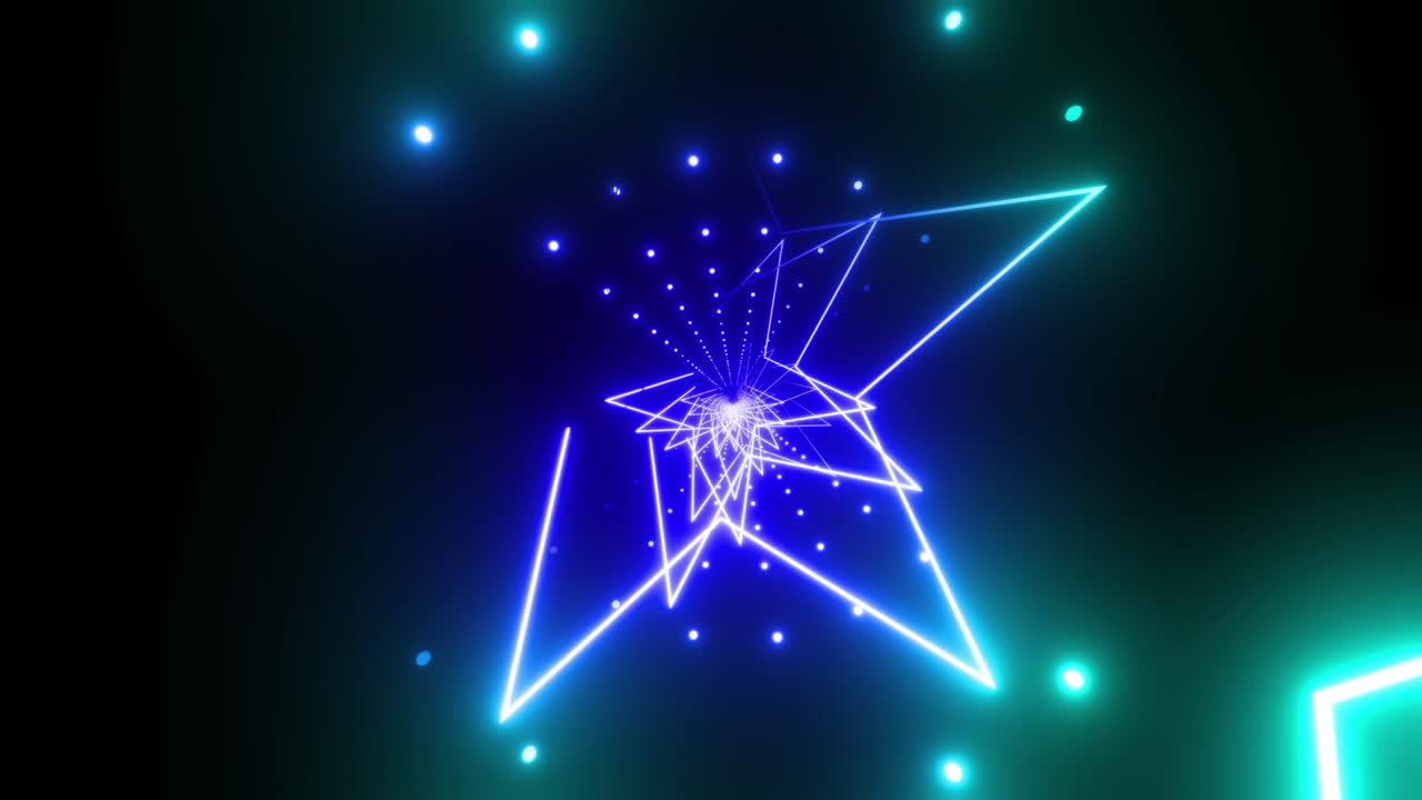 Neon Star Tunnel