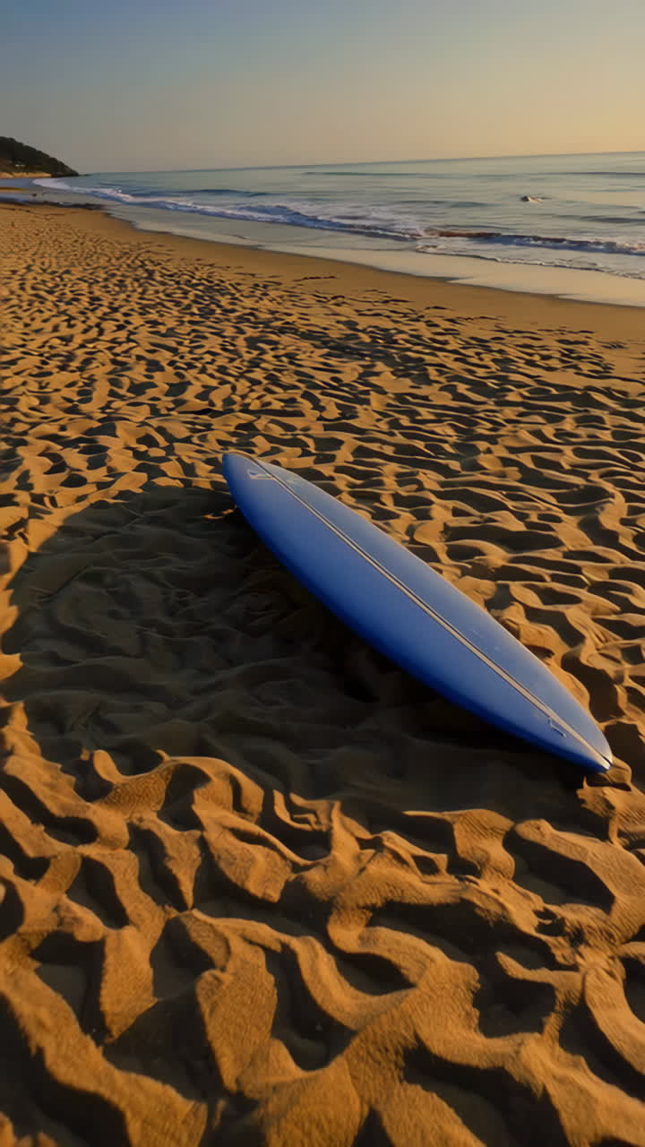 Sunrise Surfboard on the Beach