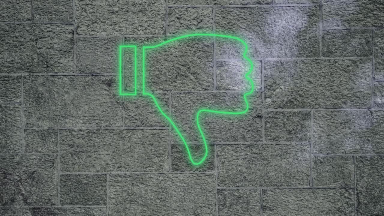 неоновый знак на кирпичной стене 4k