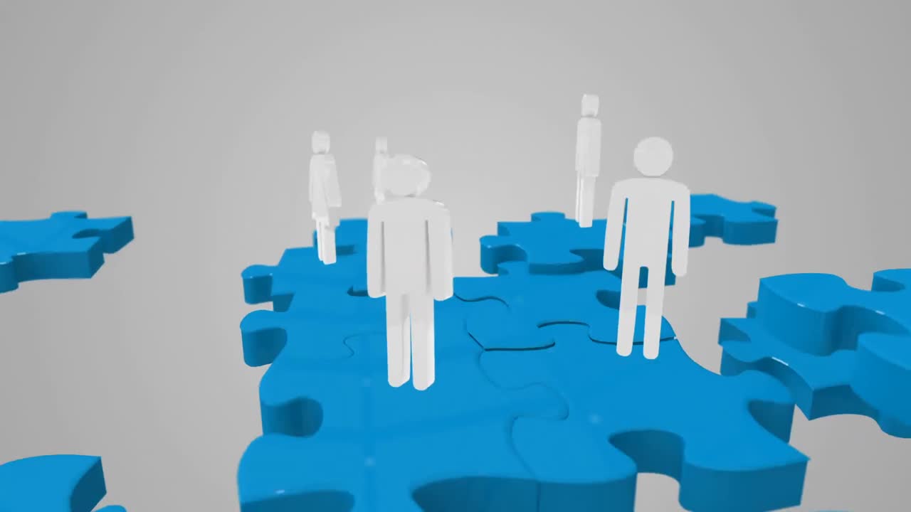 grupo de personas blancas que se reúnen