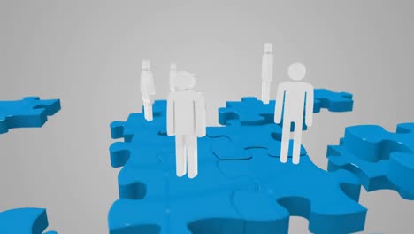 grupo de personas blancas que se reúnen