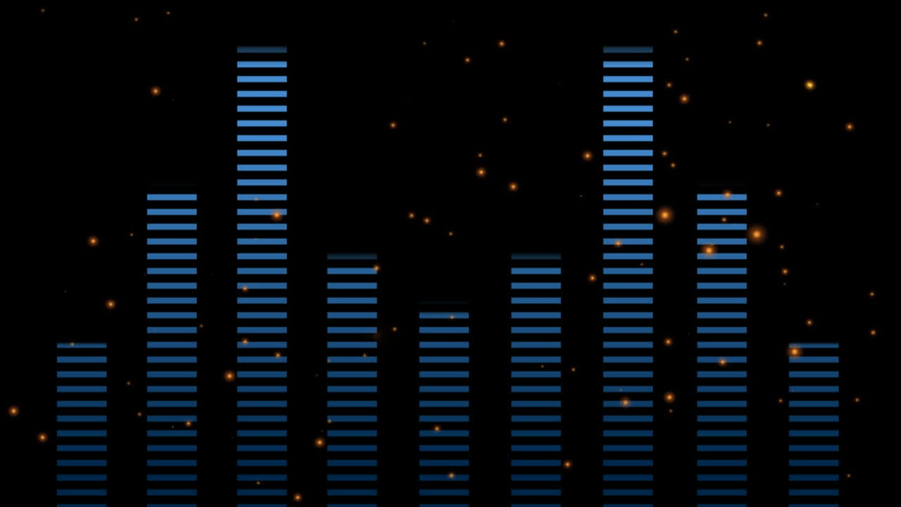 움직이는 다채로운 기하학적 모양의 애니메이션